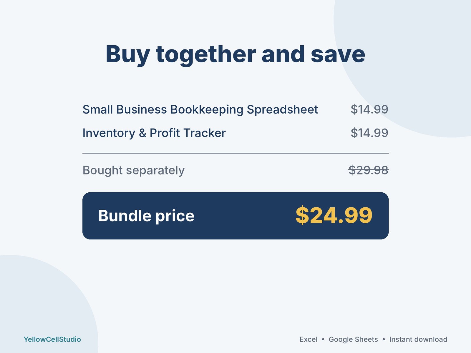 Small Business Spreadsheet Bundle preview 4