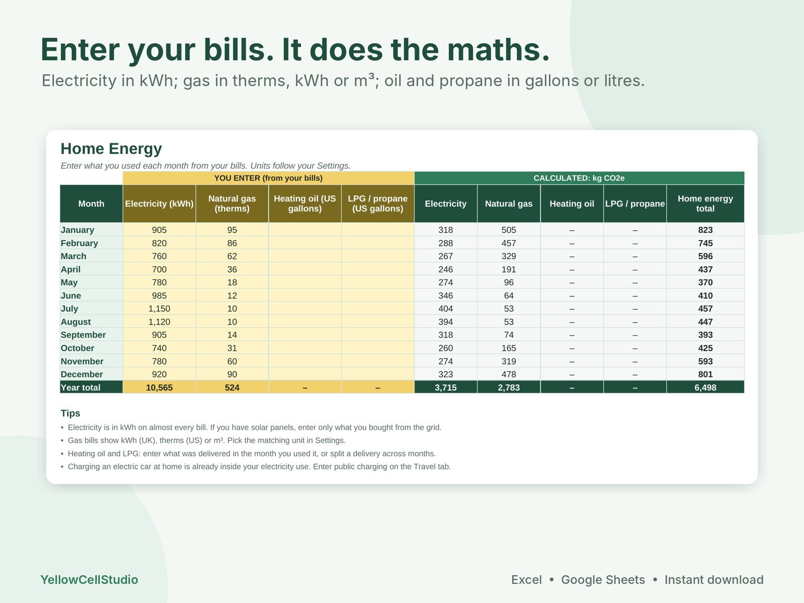 Household Carbon Footprint Tracker preview 4