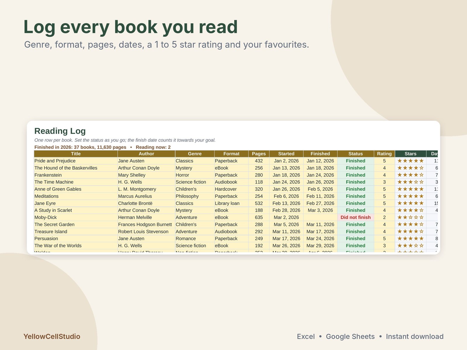 Book Tracker & Reading Journal preview 4