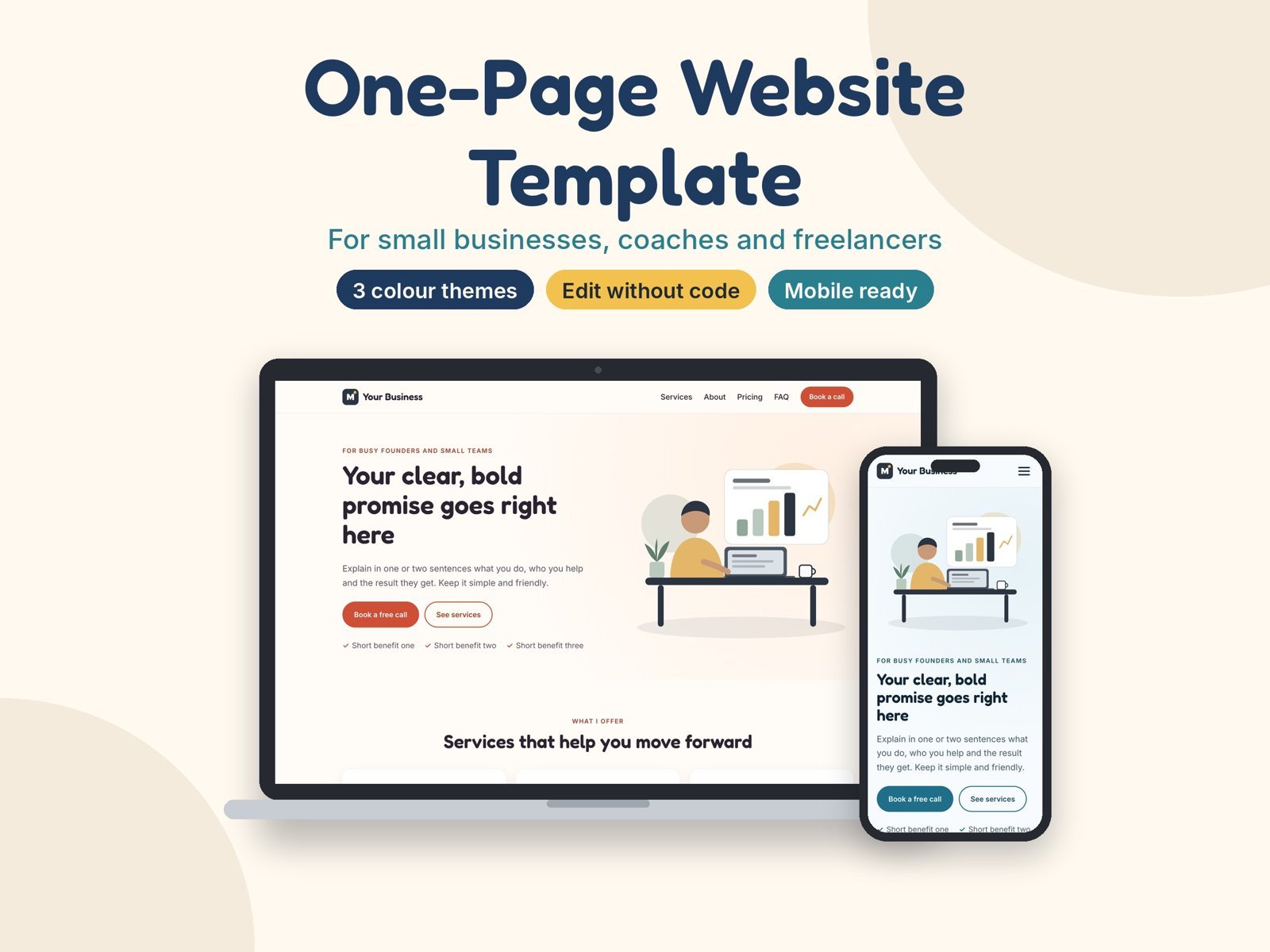 One-Page Website Template